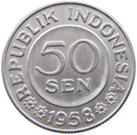 INDONESIA 50 SEN 1958 #s098 0025 - Indonesia