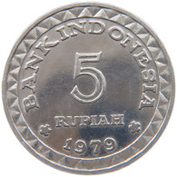 INDONESIA 5 RUPIAH 1979 #s093 0247 - Indonesië