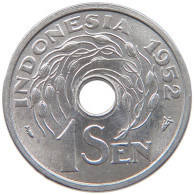 INDONESIA 1 SEN 1952 #s096 0259 - Indonésie