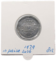 NEPAL 10 PAISA 1979 #alb069 0075 - Nepal