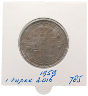 NEPAL 1 RUPEE 1959 2016 #alb069 0011 - Népal