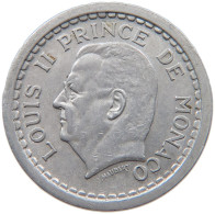 MONACO 2 FRANCS 1945 #s090 0049 - 1922-1949 Louis II.