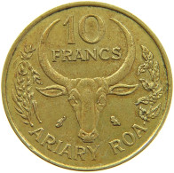 MADAGASCAR 10 FRANCS 1970 #s093 0379 - Madagascar