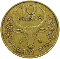 MADAGASCAR 10 FRANCS 1970 #s093 0375 - Madagaskar