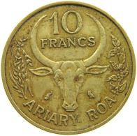 MADAGASCAR 10 FRANCS 1970 #s093 0373 - Madagascar