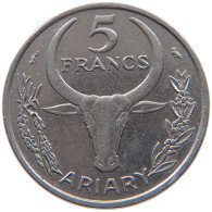 MADAGASCAR 5 FRANCS 1967 #s093 0171 - Madagaskar