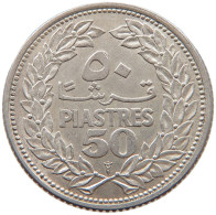 LEBANON 50 PIASTRES 1952 #s094 0201 - Liban