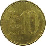 KOREA SOUTH 10 WON 1971 #s089 0107 - Corée Du Sud