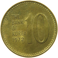 KOREA SOUTH 10 WON 1972 #s089 0105 - Korea, South