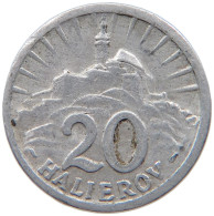SLOVAKIA 20 HALIEROV 1943 #s089 0315 - Eslovaquia