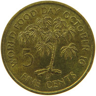 SEYCHELLES 5 CENTS 1981 #s096 0215 - Seychellen