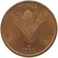 TONGA 1 SENITI 1981 #s096 0625 - Tonga
