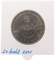 THAILAND 20 BAHT 2001 #alb070 0177 - Thaïlande