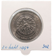 THAILAND 20 BAHT 1994 #alb070 0197 - Tailandia