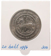 THAILAND 20 BAHT 1995 #alb070 0185 - Tailandia