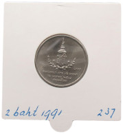 THAILAND 2 BAHT 1991 #alb070 0035 - Tailandia