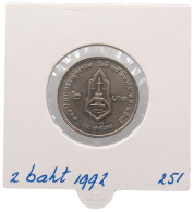 THAILAND 2 BAHT 1992 #alb070 0013 - Thailand