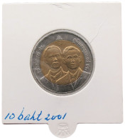 THAILAND 10 BAHT 2001 #alb070 0065 - Thaïlande