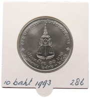 THAILAND 10 BAHT 1993 #alb070 0199 - Tailandia