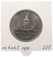 THAILAND 10 BAHT 1991 #alb069 0703 - Thailand