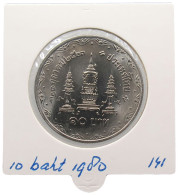 THAILAND 10 BAHT 1980 #alb069 0669 - Thaïlande