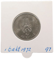 THAILAND 1 BAHT 1972 #alb070 0241 - Thaïlande