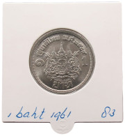 THAILAND 1 BAHT 1961 #alb070 0259 - Tailandia