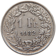 SWITZERLAND FRANC 1932 #s094 0179 - 1 Franken