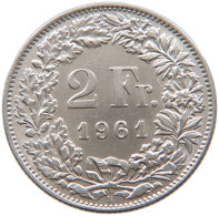 SWITZERLAND 2 FRANCS 1961 #s094 0103 - 2 Francs