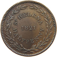 ST. HELENA HALFPENNY 1821 #s097 0143 - Saint Helena Island