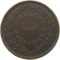 ST. HELENA HALFPENNY 1821 #s098 0259 - Santa Helena