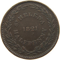 ST. HELENA HALFPENNY 1821 #s098 0259 - Sainte-Hélène