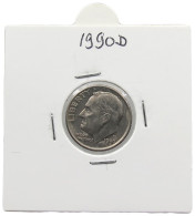 UNITED STATES OF AMERICA DIME 1990 D ROOSEVELT #alb071 0567 - 1946-...: Roosevelt