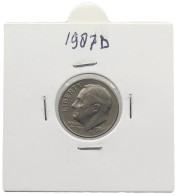 UNITED STATES OF AMERICA DIME 1987 D ROOSEVELT #alb071 0537 - 1946-...: Roosevelt