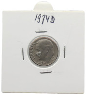 UNITED STATES OF AMERICA DIME 1974 D ROOSEVELT #alb071 0511 - 1946-...: Roosevelt