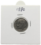 UNITED STATES OF AMERICA DIME 1970 ROOSEVELT #alb071 0493 - 1946-...: Roosevelt