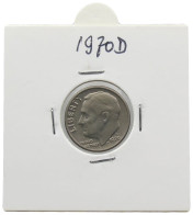 UNITED STATES OF AMERICA DIME 1970 D ROOSEVELT #alb071 0527 - 1946-...: Roosevelt