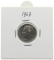 UNITED STATES OF AMERICA DIME 1967 ROOSEVELT #alb071 0501 - 1946-...: Roosevelt