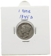 UNITED STATES OF AMERICA DIME 1945 D MERCURY #alb071 0475 - 1916-1945: Mercury