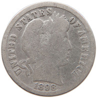 UNITED STATES OF AMERICA DIME 1898 BARBER #s091 0195 - 1892-1916: Barber