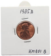 UNITED STATES OF AMERICA CENT 1985 D LINCOLN #alb072 0047 - 1959-…: Lincoln, Memorial Reverse