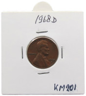 UNITED STATES OF AMERICA CENT 1968 D LINCOLN #alb071 0713 - 1959-…: Lincoln, Memorial Reverse