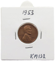 UNITED STATES OF AMERICA CENT 1953 LINCOLN #alb072 0041 - 1909-1958: Lincoln, Wheat Ears Reverse