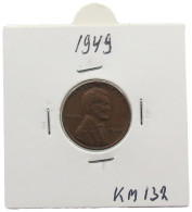 UNITED STATES OF AMERICA CENT 1949 LINCOLN #alb072 0135 - 1909-1958: Lincoln, Wheat Ears Reverse