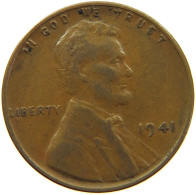 UNITED STATES OF AMERICA CENT 1941 LINCOLN #s091 0317 - 1909-1958: Lincoln, Wheat Ears Reverse