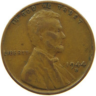 UNITED STATES OF AMERICA CENT 1944 D LINCOLN #s091 0315 - 1909-1958: Lincoln, Wheat Ears Reverse