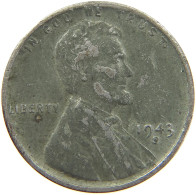 UNITED STATES OF AMERICA CENT 1943 S LINCOLN #s093 0037 - 1909-1958: Lincoln, Wheat Ears Reverse