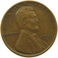UNITED STATES OF AMERICA CENT 1939 S LINCOLN #s091 0329 - 1909-1958: Lincoln, Wheat Ears Reverse
