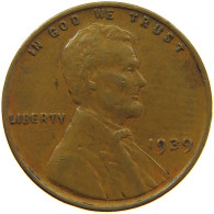UNITED STATES OF AMERICA CENT 1939 LINCOLN #s091 0309 - 1909-1958: Lincoln, Wheat Ears Reverse
