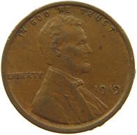 UNITED STATES OF AMERICA CENT 1919 LINCOLN #s091 0285 - 1909-1958: Lincoln, Wheat Ears Reverse